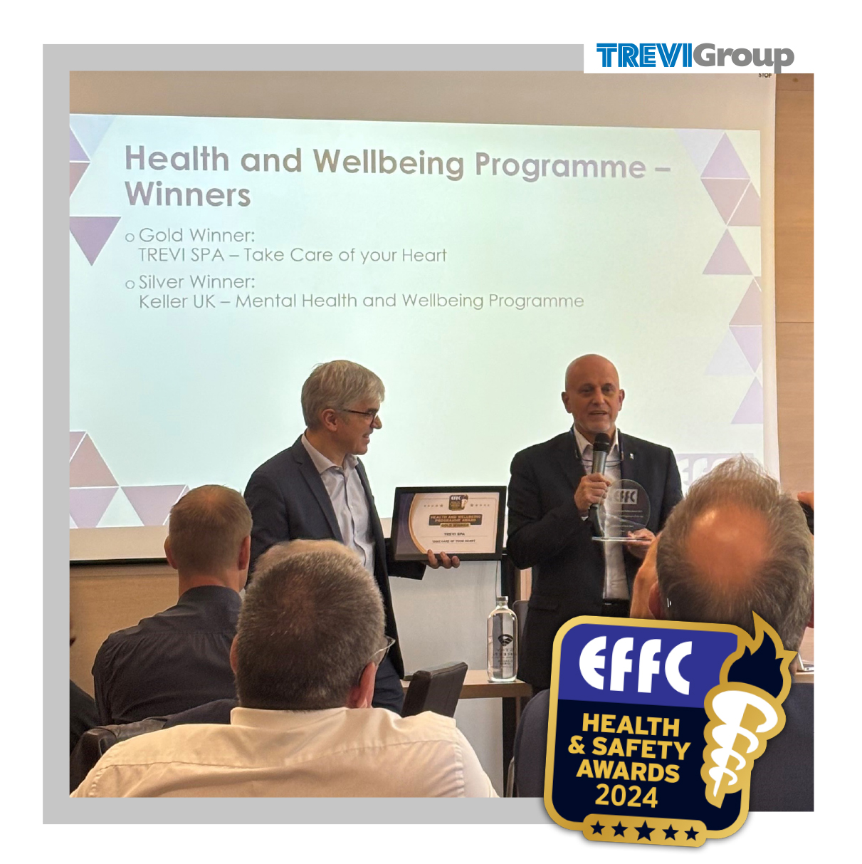 Trevi Spa wins the prestigious Gold Award in the EFFC Annual Safety Award 2024 | Trevi Spa 1